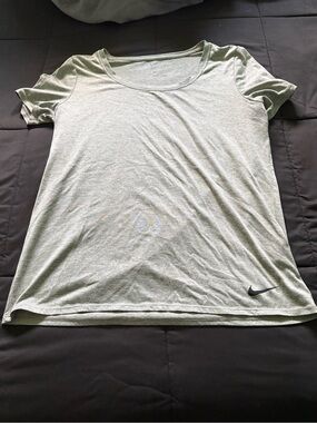Nike Women's Sage Green Short Sleeve Athletic Tee